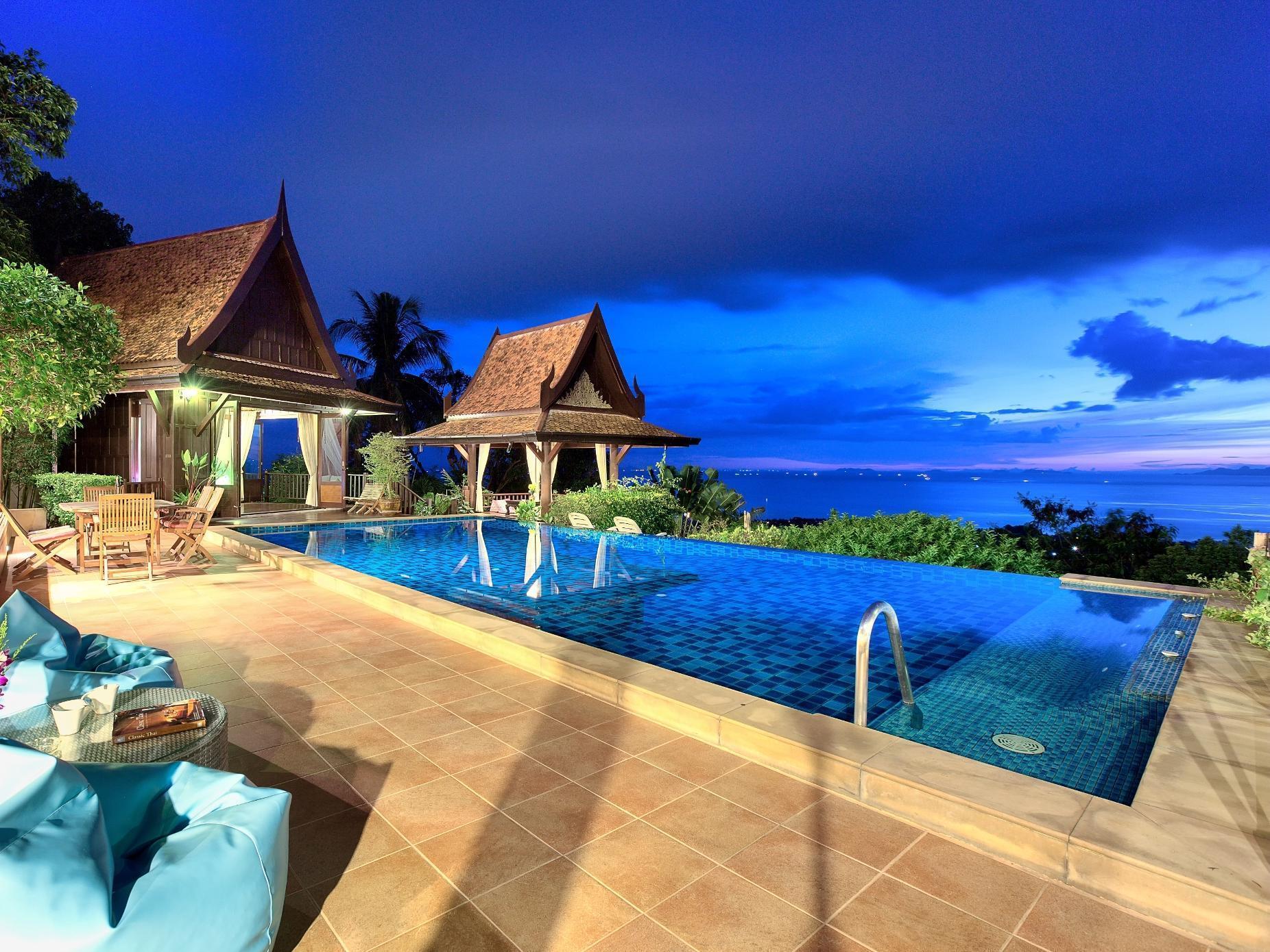 Villa Thai Teak - Panoramic Sea & Sunset Views Koh Samui Exterior photo